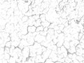 Cracks on white surface - vector background