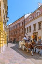 Cracow (Krakow)-Poland- horse carriage tour Royalty Free Stock Photo