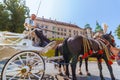 Cracow (Krakow)-Poland- horse carriage tour to Wawel Castle Royalty Free Stock Photo