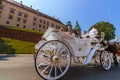 Cracow (Krakow)-Poland- horse carriage tour to Wawel Castle Royalty Free Stock Photo