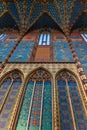 Cracow (Krakow)-Poland- Saint MaryÃÂ´s church- interior Royalty Free Stock Photo