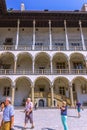 Cracow (Krakow)- Wawel Castle-arcaded ambulatory Royalty Free Stock Photo