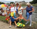 Critical Mass on Wawes, ecological manifestation on Vistula river in Cracow, Poland.