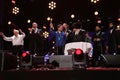 Havdalah ceremony held by local rabbis onstage Royalty Free Stock Photo