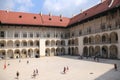 Renaissance courtyard arcades in Wawel castle in Cracow, Poland.