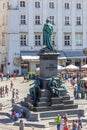 Cracow-Poland- Main Market- Adam Mickiewicz monument