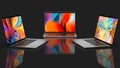 MacBook Pro a new version OS for Mac of the laptop from Apple. Royalty Free Stock Photo