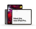 Cracow, Poland - November 31, 2018 : iPad Pro a new version of the tablet from Apple. Royalty Free Stock Photo