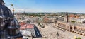 Cracow, Poland panorama. Old town market square and Cloth Hall Royalty Free Stock Photo