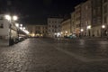 Cracow, The Small Market Square by night