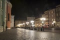 Cracow, The Small Market Square by night