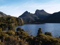 Cradle mountain and lake Dove Royalty Free Stock Photo