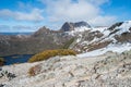 Cradle mountain view from Marions lookout. Tasmania state of Australia.