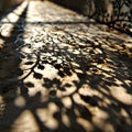 Organic pattern that mirrors the intricate patterns formed by the shadows of leaves on a sunny day. AI Generated