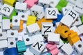 Craft beads, necklace beads and alphabet block letters