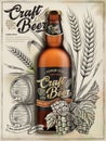 Craft beer ads Royalty Free Stock Photo