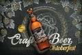 Craft beer ads Royalty Free Stock Photo