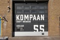 Craft beer brewery and bar Kompaan in indurstrial zone Binckhorst in The Hague known as one of the best in the Netherlands.