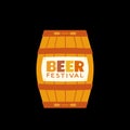 Craft Beer Festival hand drawn flat color vector icon Royalty Free Stock Photo