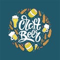 Craft beer lettering