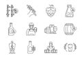 Craft beer line icon Royalty Free Stock Photo