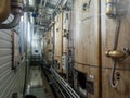 Craft beer production line, vats for beer fermentation Royalty Free Stock Photo