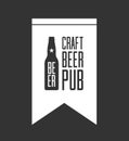 Craft beer pub logo concept isolated Royalty Free Stock Photo