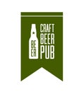 Craft beer pub logo concept isolated Royalty Free Stock Photo