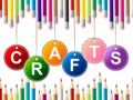 Craft Crafts Indicates Drawing Arts And Artwork Royalty Free Stock Photo