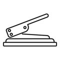 Craft hole puncher icon, outline style Royalty Free Stock Photo