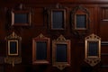 An image that showcases a set of four intricately designed antique photo frames