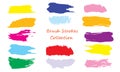 Brush Strokes Vector Template Royalty Free Stock Photo