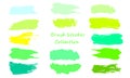 Brush Strokes Vector Template Royalty Free Stock Photo