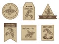 Craft labels with basil