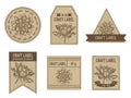 Craft labels with lotus