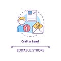 Craft lead concept icon