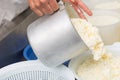 Craft making cheese Royalty Free Stock Photo