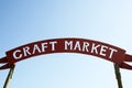 Craft market sign