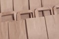 craft paper bag. paper bags with handles for shopping Royalty Free Stock Photo