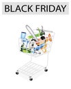 Craft Tools in Black Friday Shopping Cart Royalty Free Stock Photo