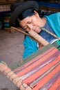 The craft of weaving and producing vibrant Peruvian textiles