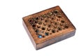 Crafted wooden box Royalty Free Stock Photo
