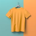 Crafters\' escape: premium mockup of t-shirt for creative projects