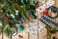 Crafting and Advent garland