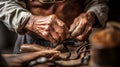 Crafting Legends: A Cobbler\'s Artistry in Hands