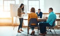 Crafting their careers. a group of young businesspeople having a meeting in a modern office. Royalty Free Stock Photo