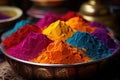 Crafting a visual feast with holi powder palette, holi festival image download