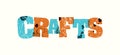 Crafts Concept Stamped Word Art Illustration Royalty Free Stock Photo