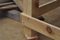 Crafts made of wood with their own hands. Build wood furniture. Joinery Workshop Royalty Free Stock Photo