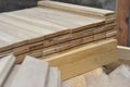 Crafts made of wood with their own hands. Build wood furniture. Joinery Workshop Royalty Free Stock Photo